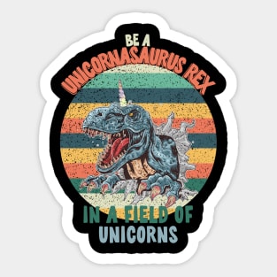 unicornasaurus rex Sticker